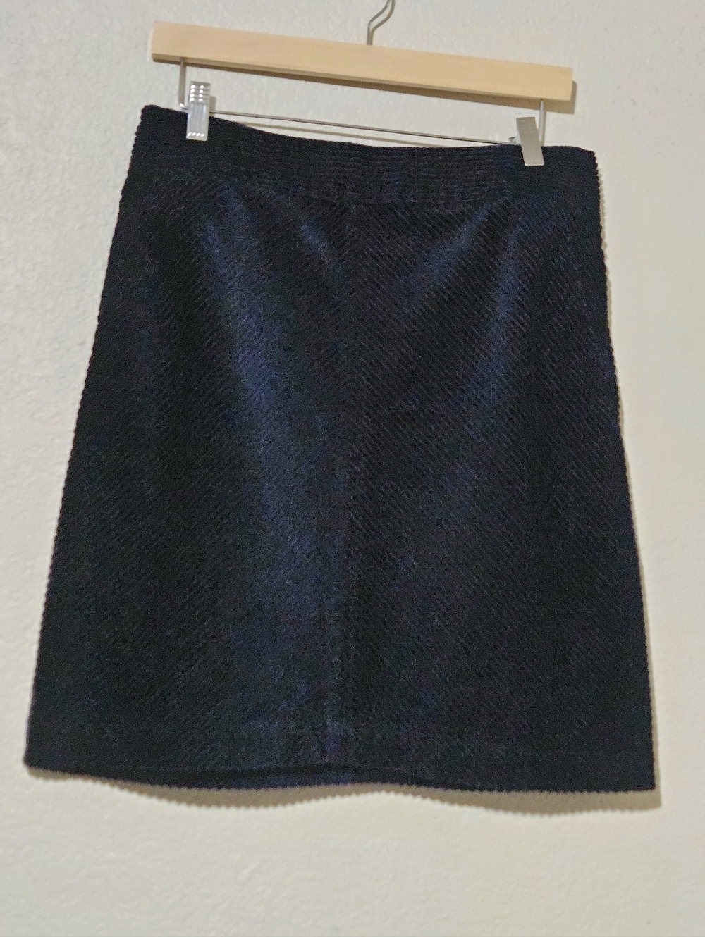 Talbots Navy Corduroy Skirt With Pockets Navy Blue Size 6